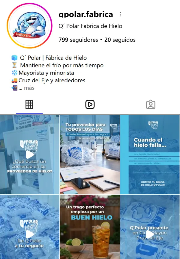 Perfil de Instagram de Q'Polar