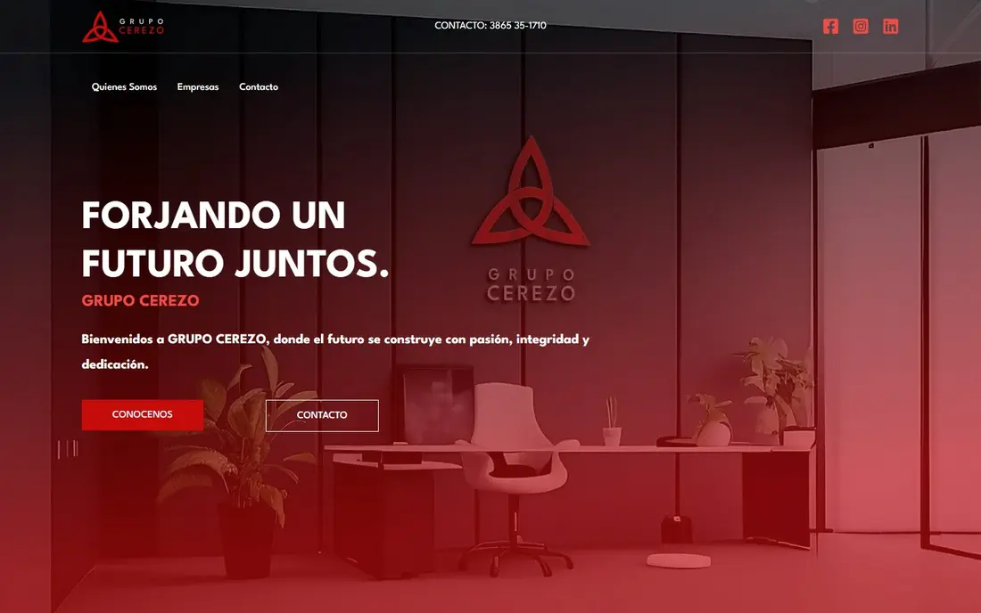 Web de Grupo Cerezo diseñada por MDC