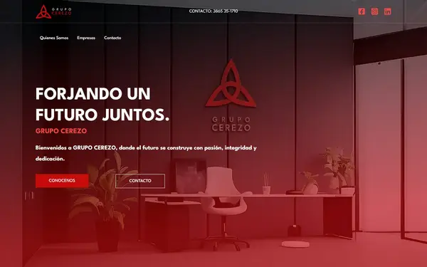 Sitio web de Grupo Cerezo